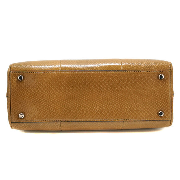 Gucci Handbag Strap Snake GG Horsebit Zumi Line Python Brown Bag - Picture 4 of 9